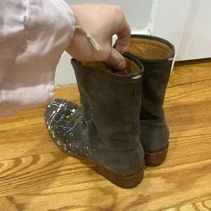 margiela paint splatter boots